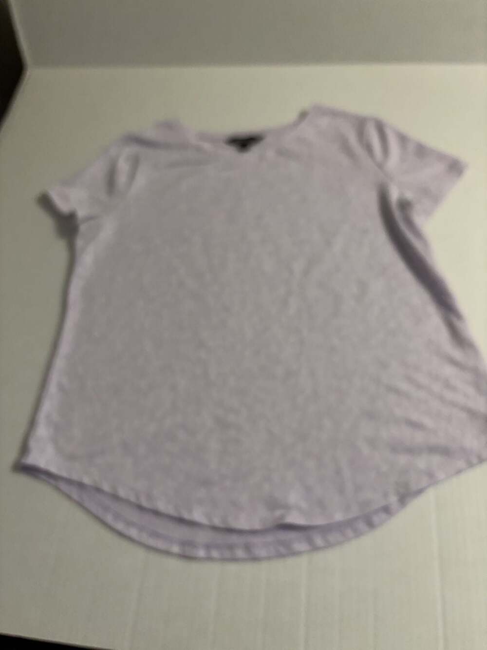 Simply Vera Vera Wang Lavender Textured Short Sleeve T-Shirt